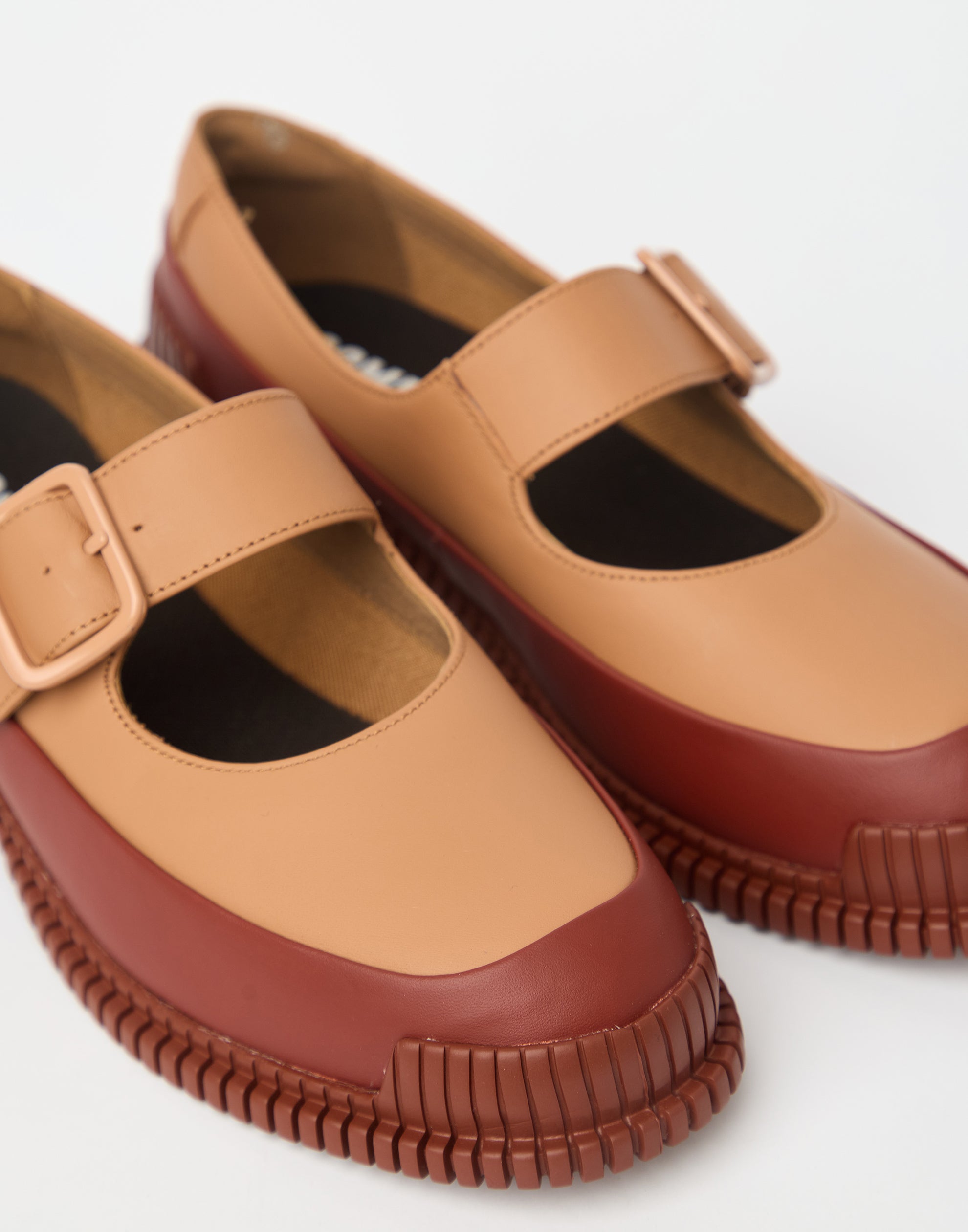 Two Tone Leather Pix Sandals