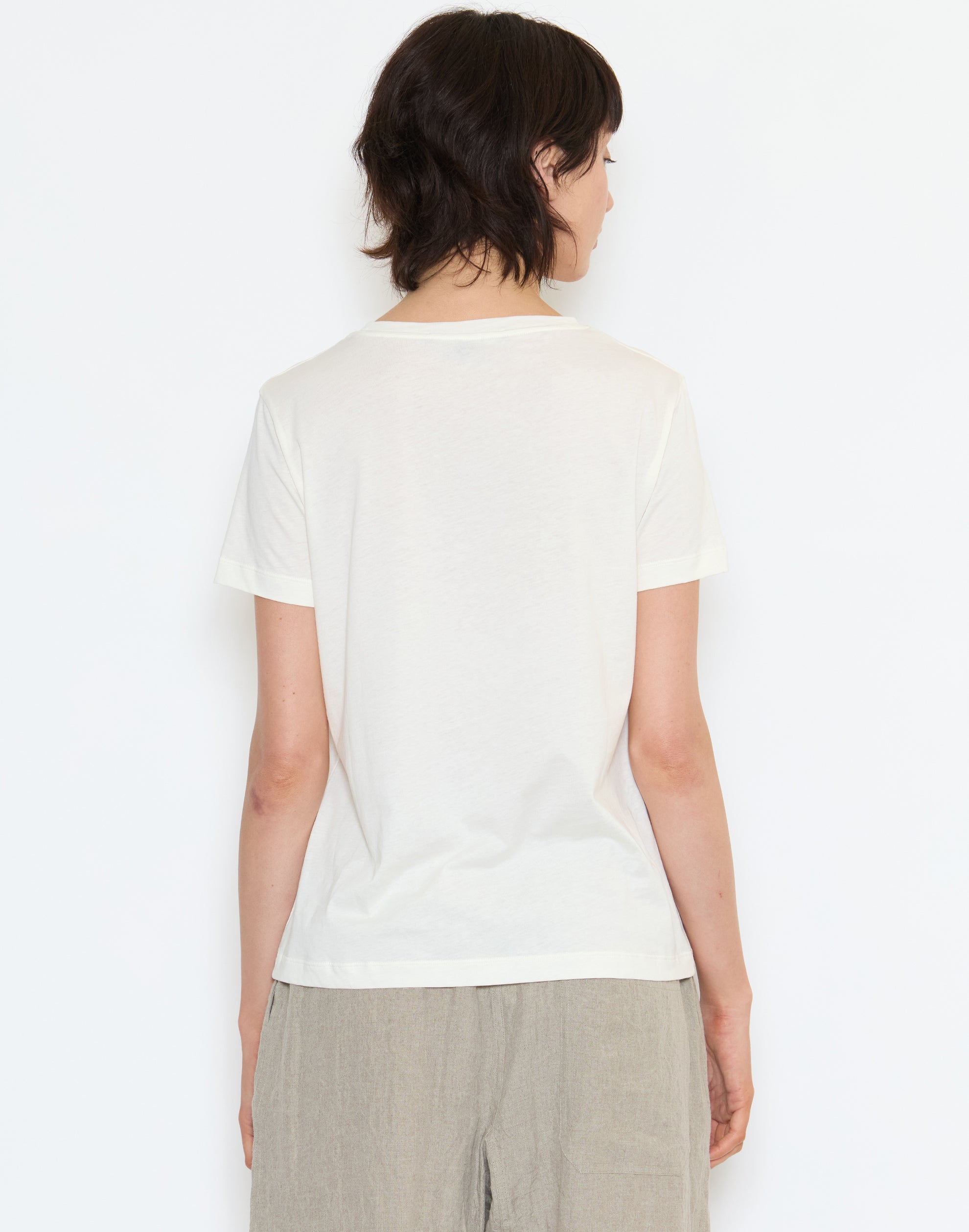 Ivory Cotton Turin T-Shirt