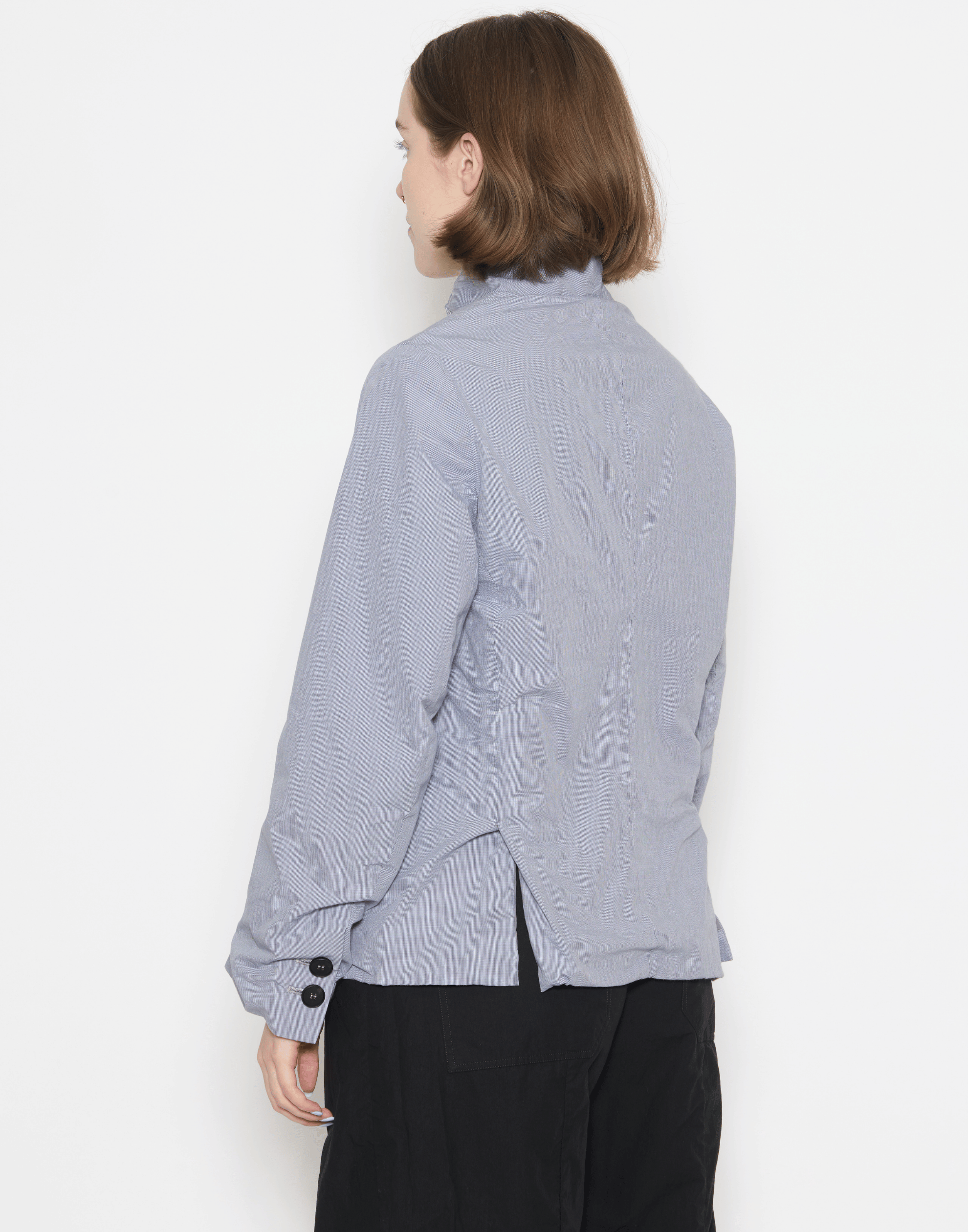 Charcoal Check Cotton Tyrol Jacket