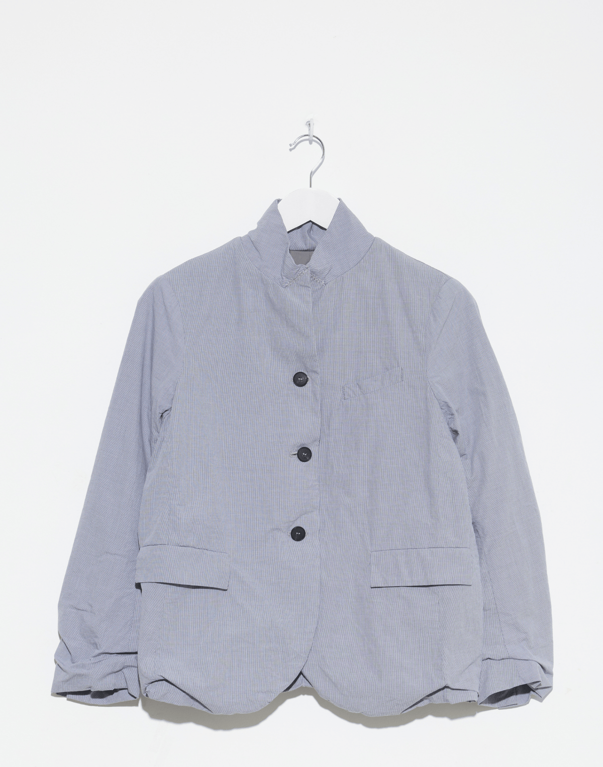 Charcoal Check Cotton Tyrol Jacket