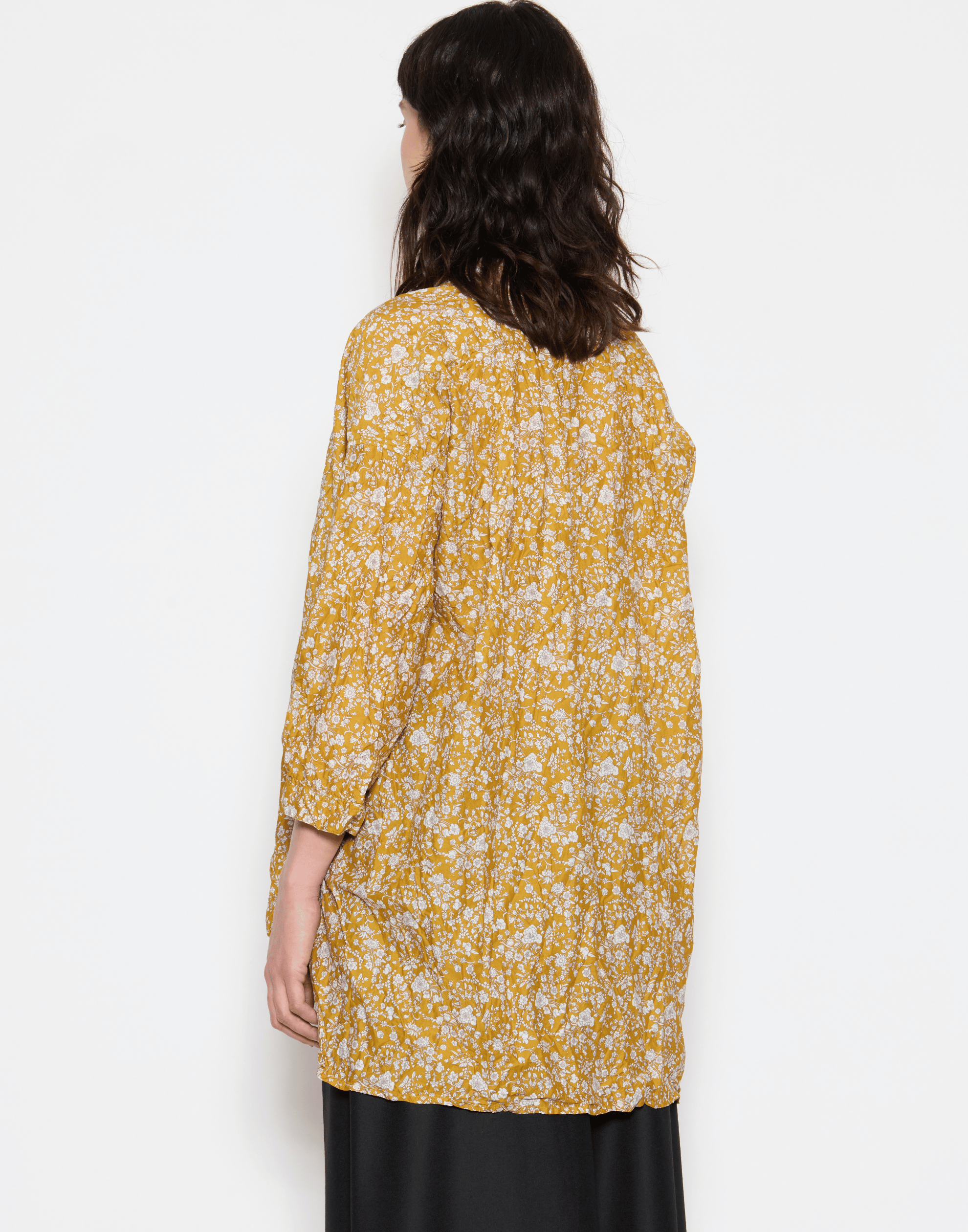 Gold Floral Liberty Print Cotton Kora Lavato Top