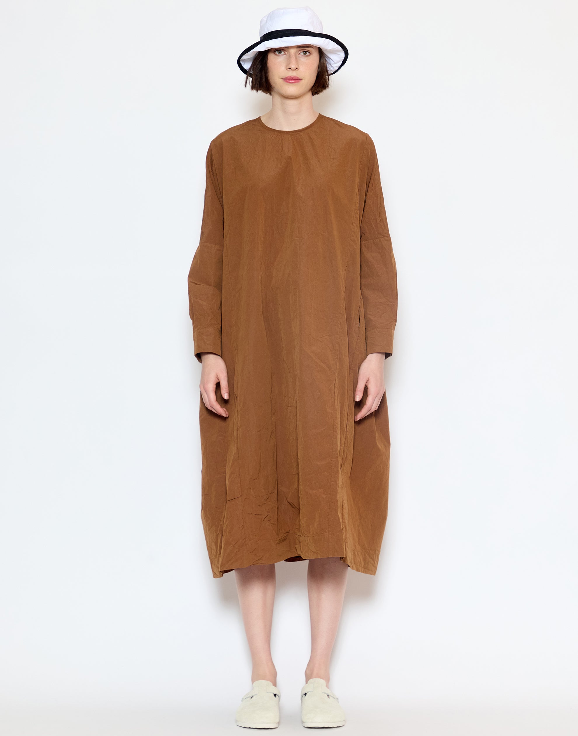 White & Black Cotton Canotier Hat