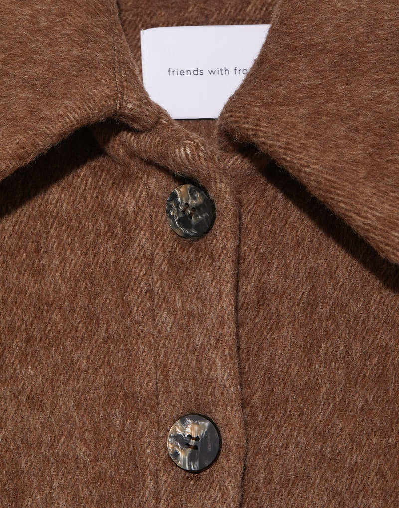 Chestnut Marle Wool & Alpaca Joseph Coat