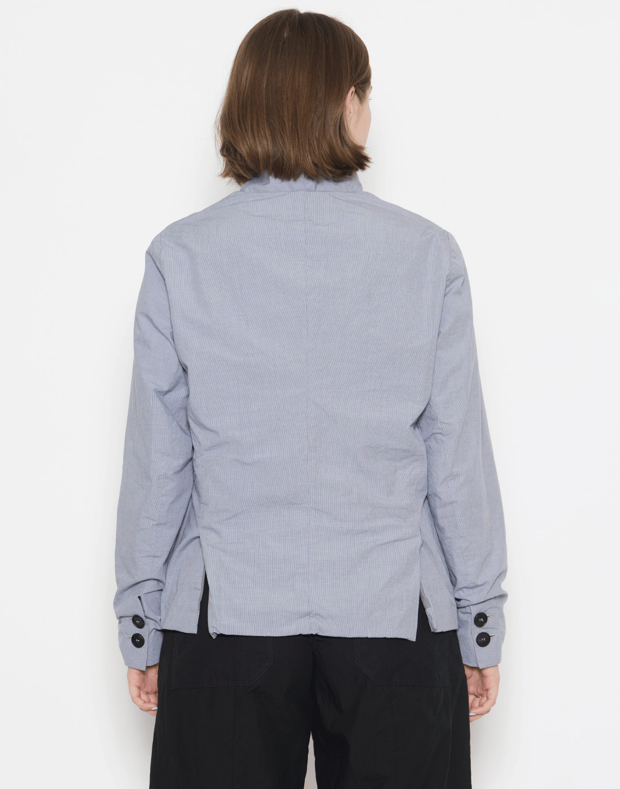 Charcoal Check Cotton Tyrol Jacket