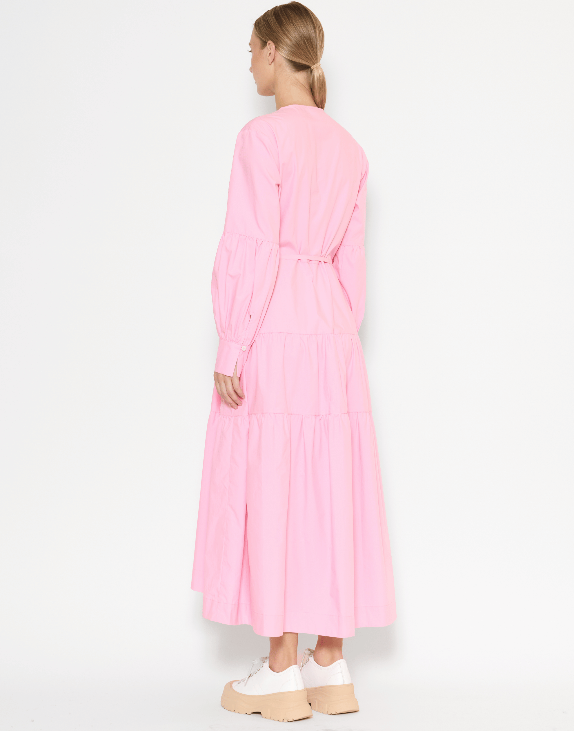 Taffy Pink Cotton & Tencel Nora Dress