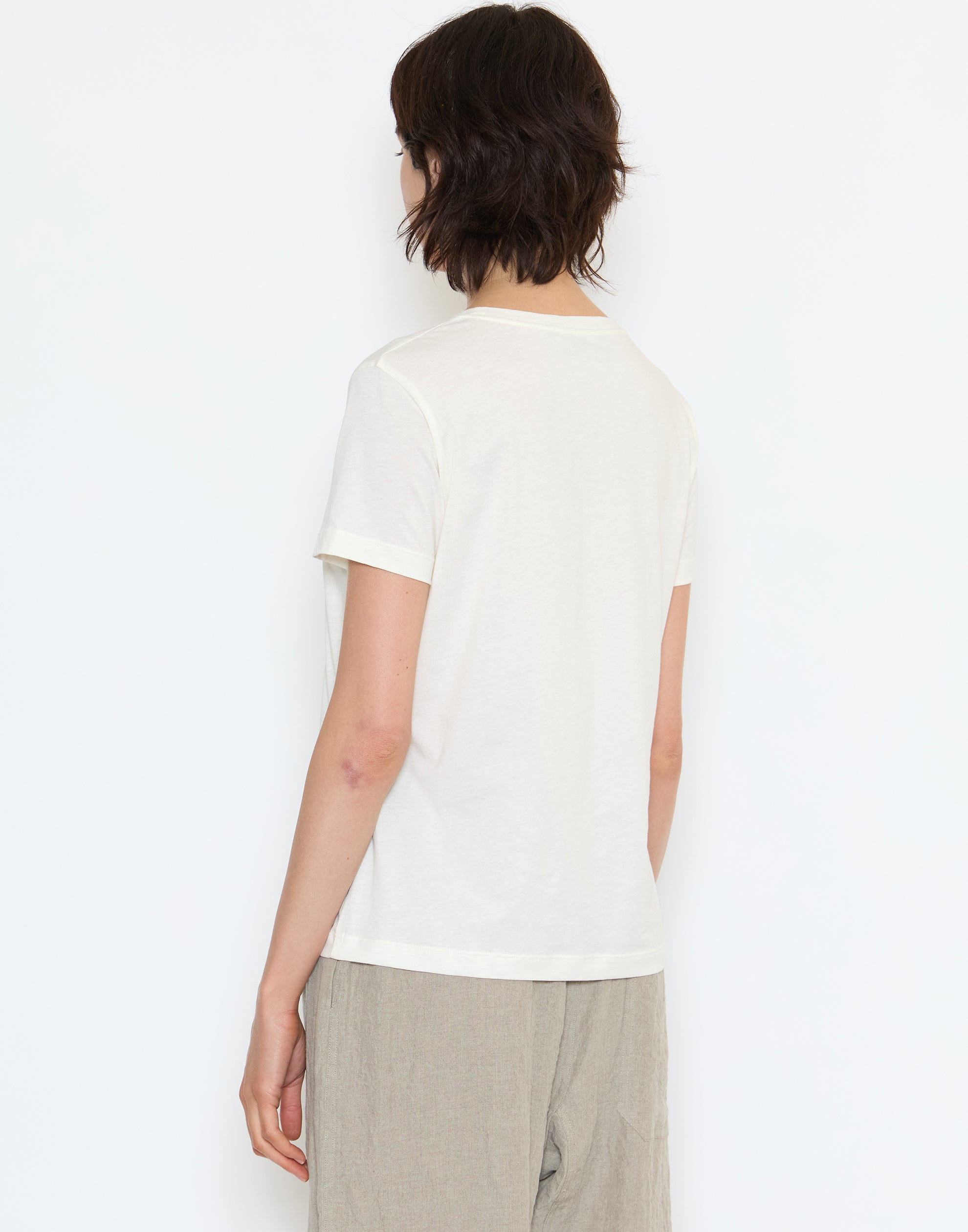 Ivory Cotton Turin T-Shirt