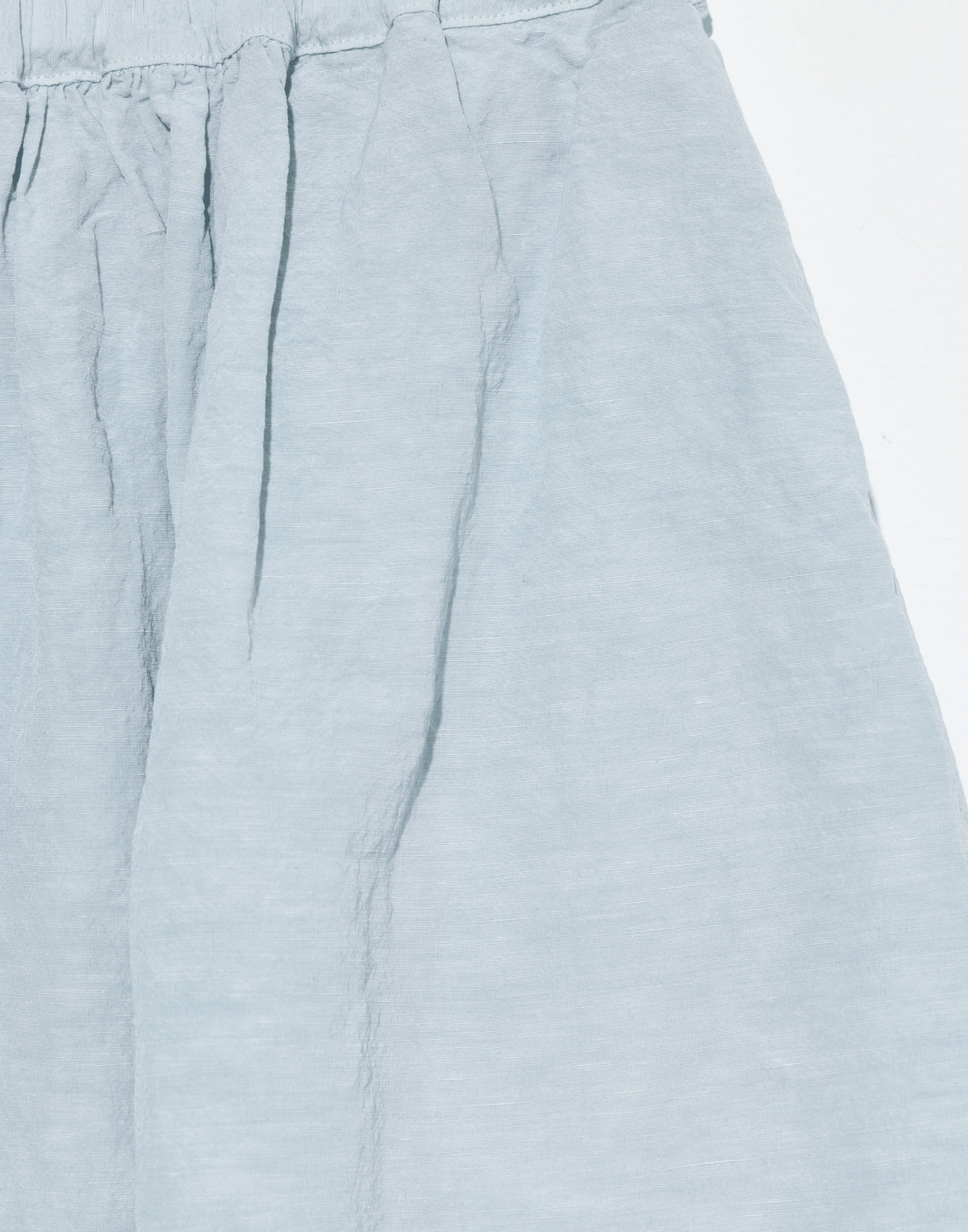 Moonish Blue Linen Viscose Chaka Skirt