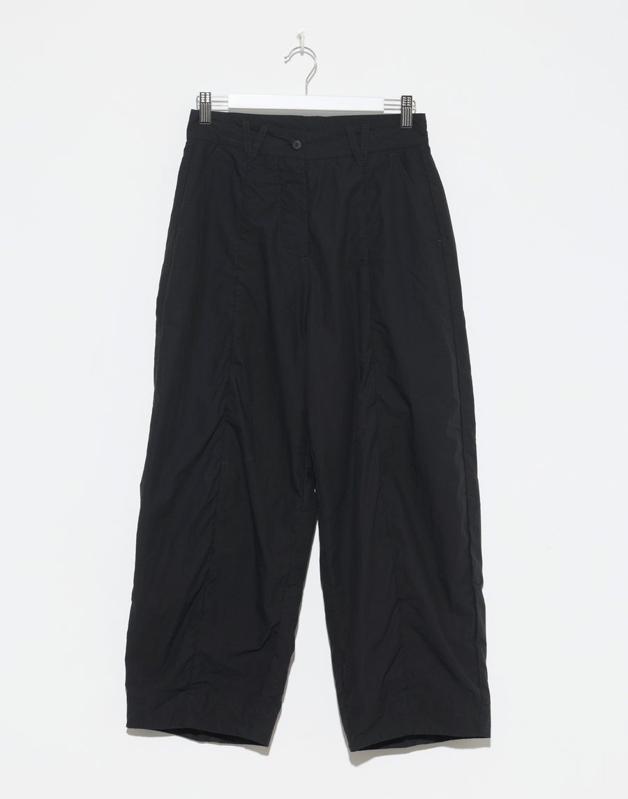 Black Cotton Sandra Pants