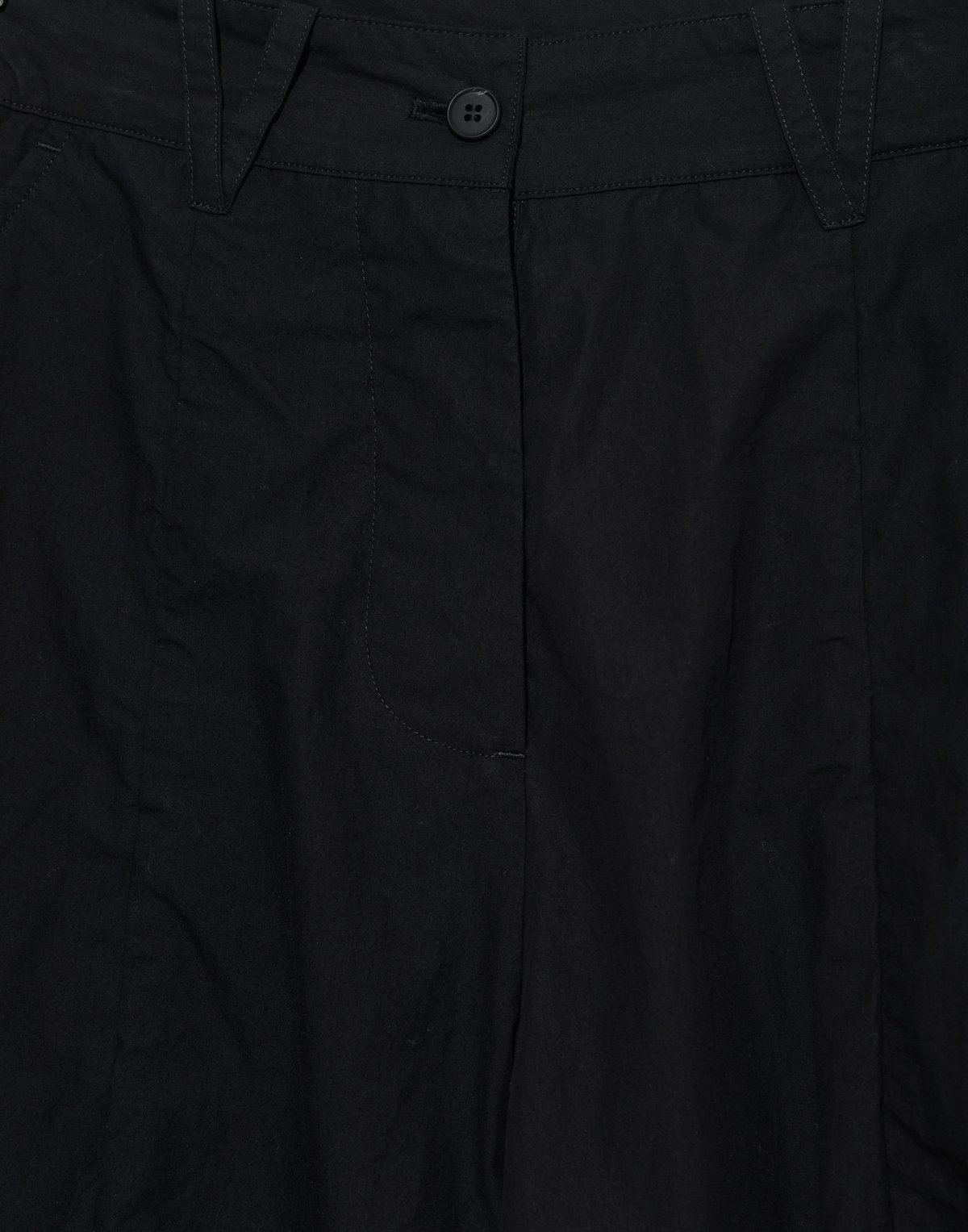 Black Cotton Sandra Pants