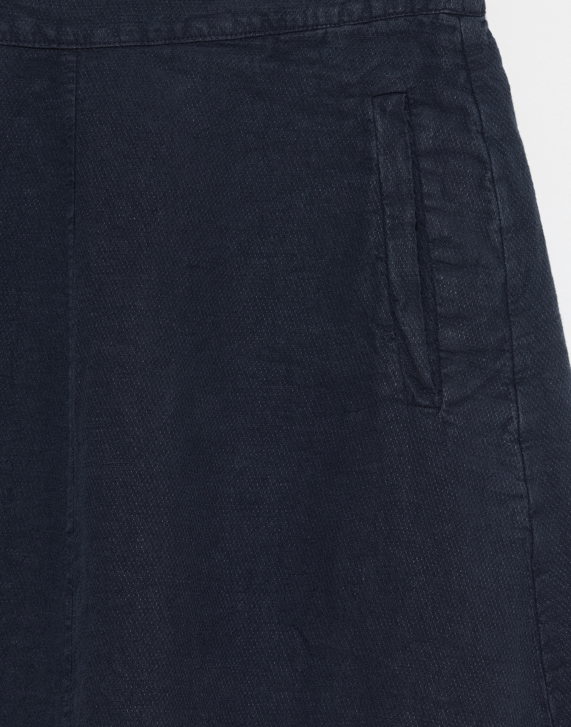 Navy Linen Jade Skirt