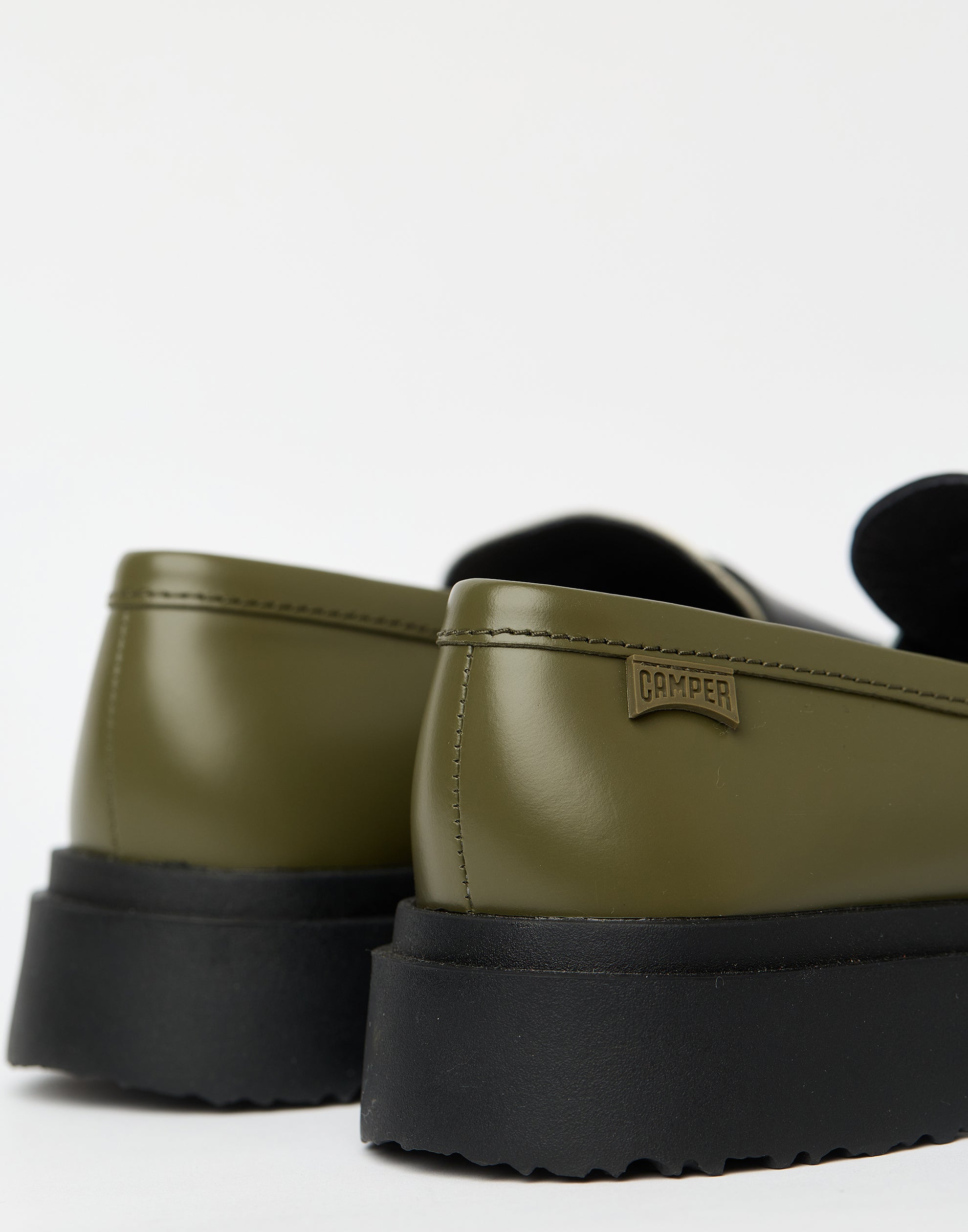 Multicolour Leather Twins Loafers