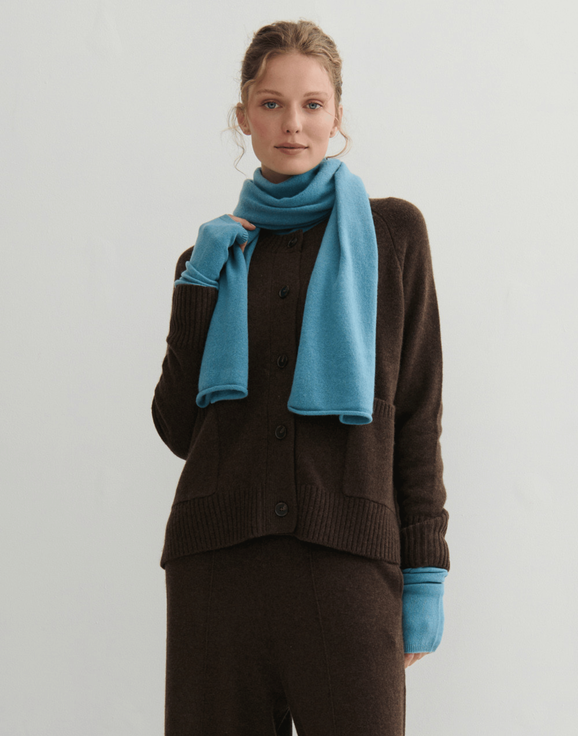 Lake Blue Cashmere Everyday Scarf