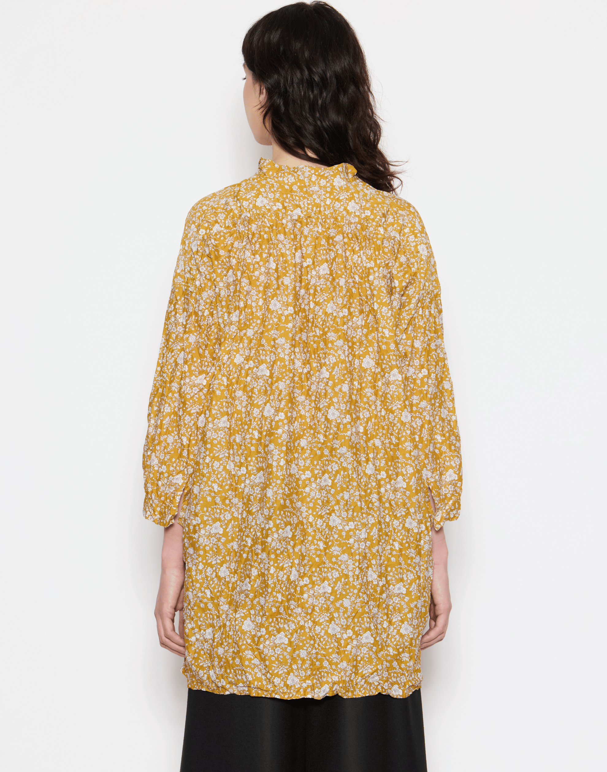 Gold Floral Liberty Print Cotton Kora Lavato Top