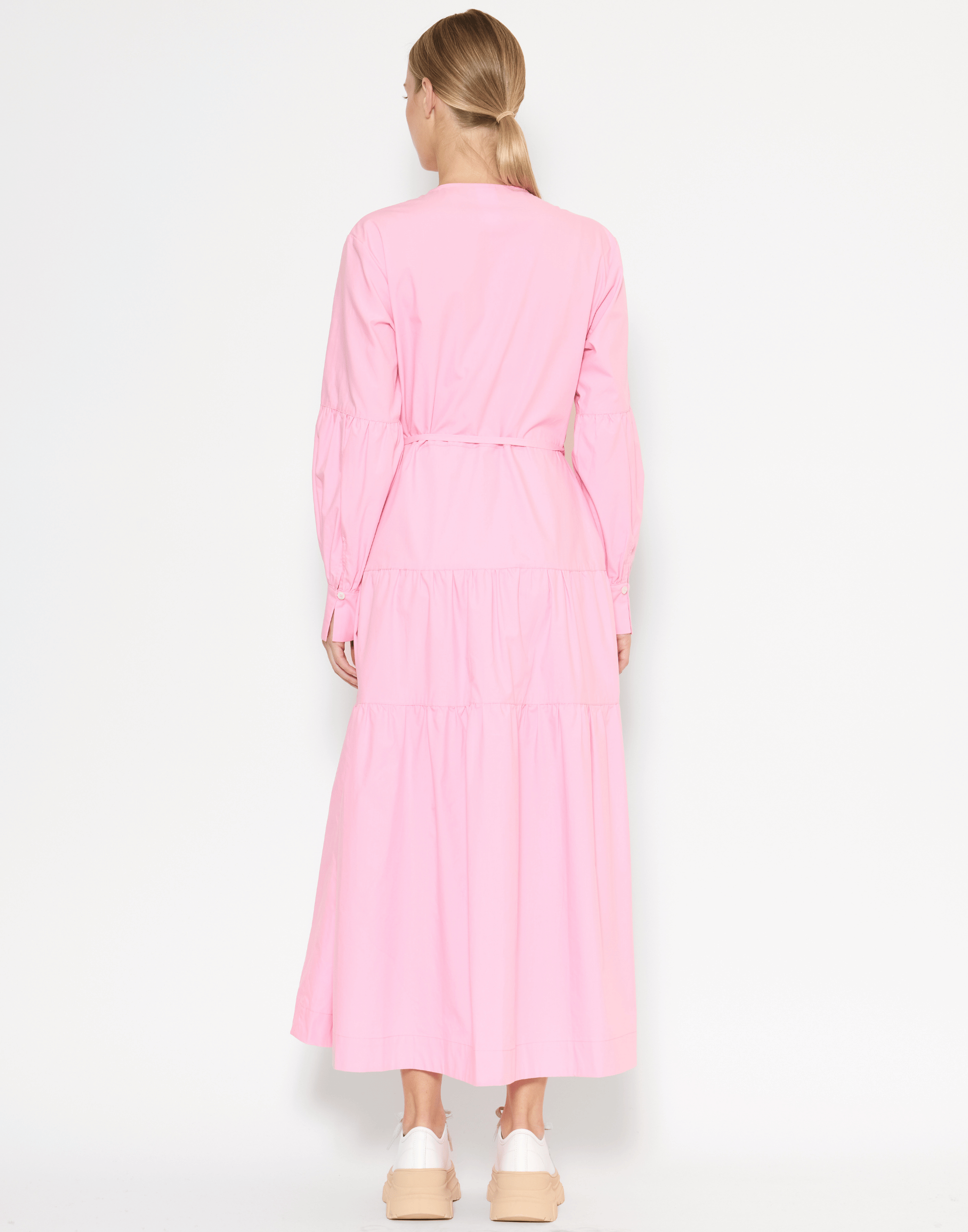 Taffy Pink Cotton & Tencel Nora Dress