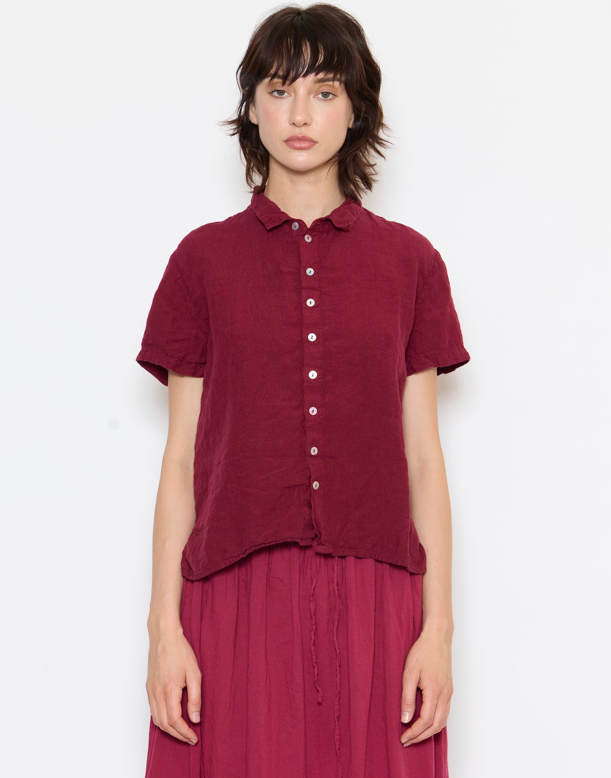 Berry Light Linen Cliff Shirt
