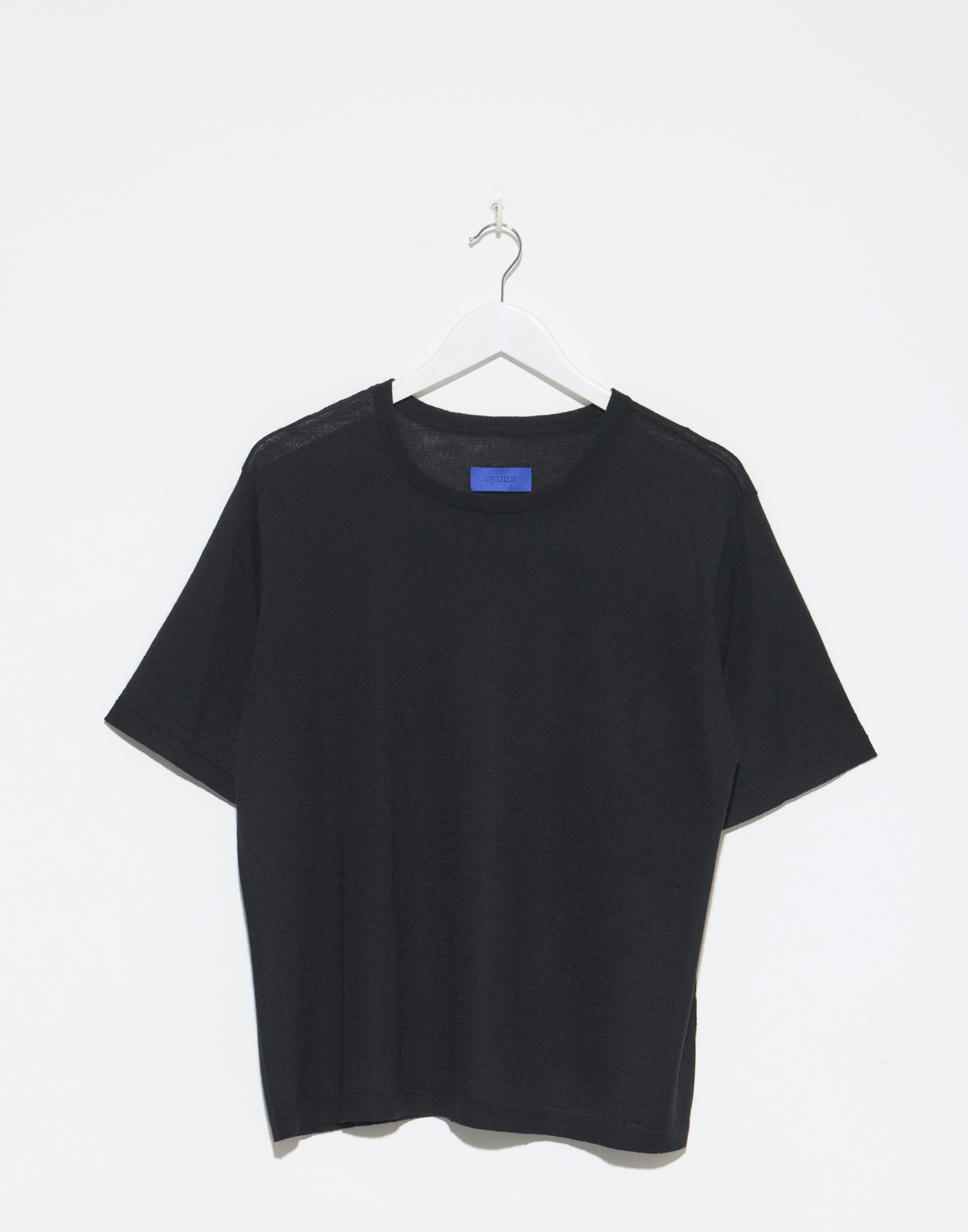 Black Cashmere & Silk Sen Knitted T-Shirt