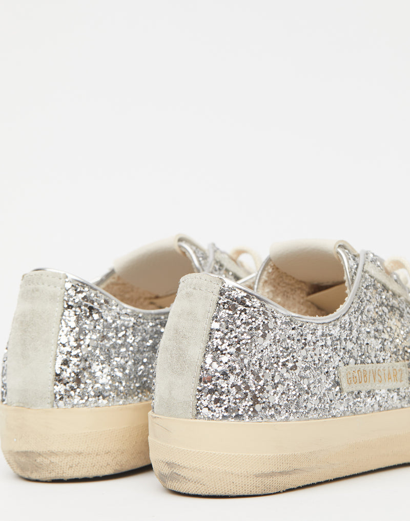 Silver Glitter LTD V Star Sneakers