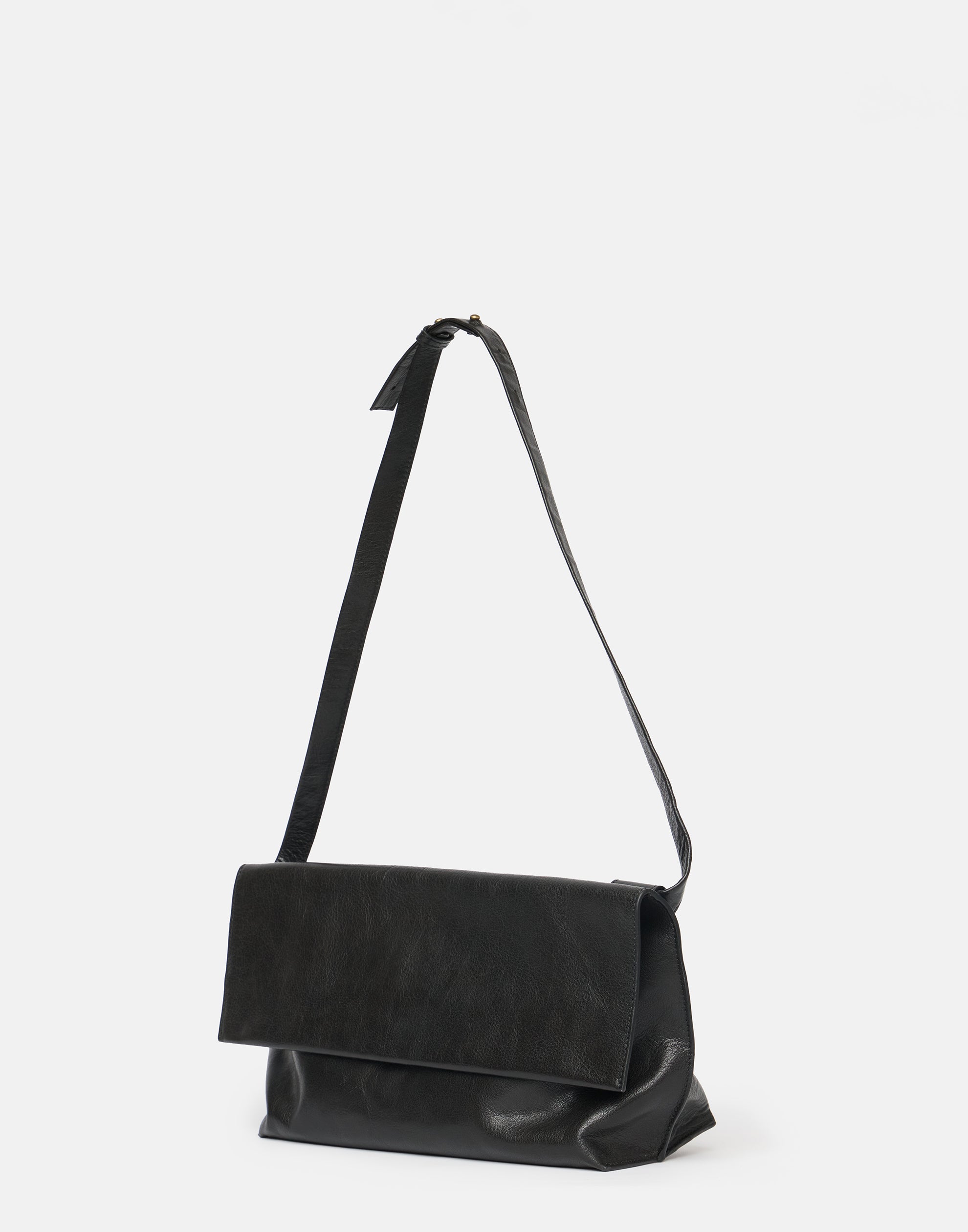 Black Leather C Bag