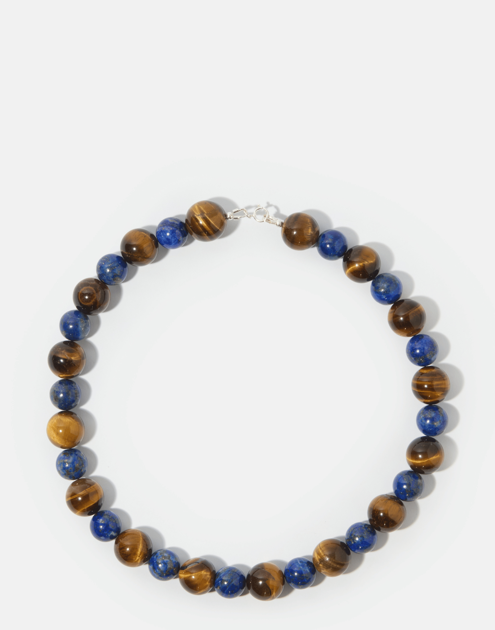 Tiger Eye & Lapis Lazuli Helena Necklace