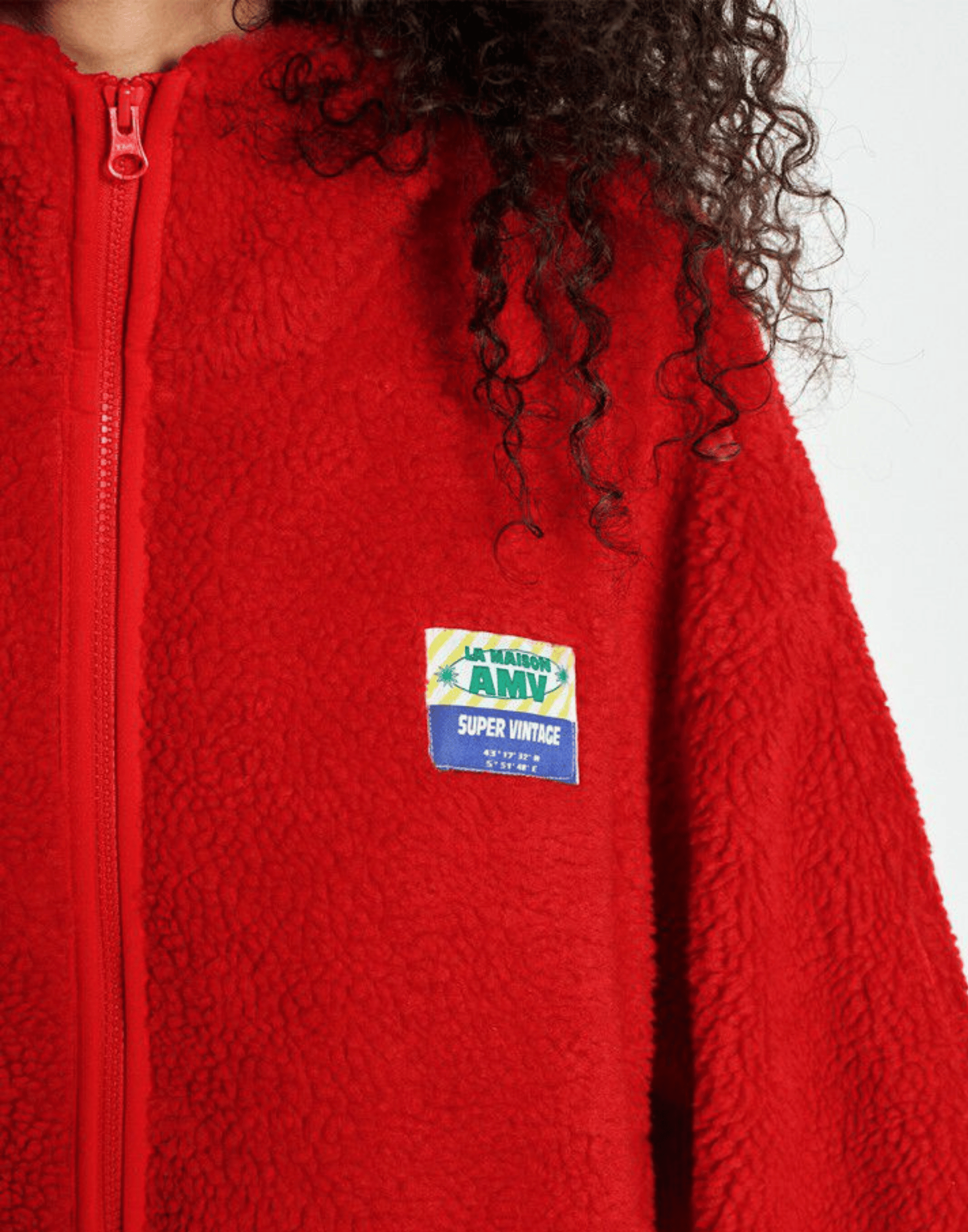 Love Red Faux Shearling Hocktown Coat