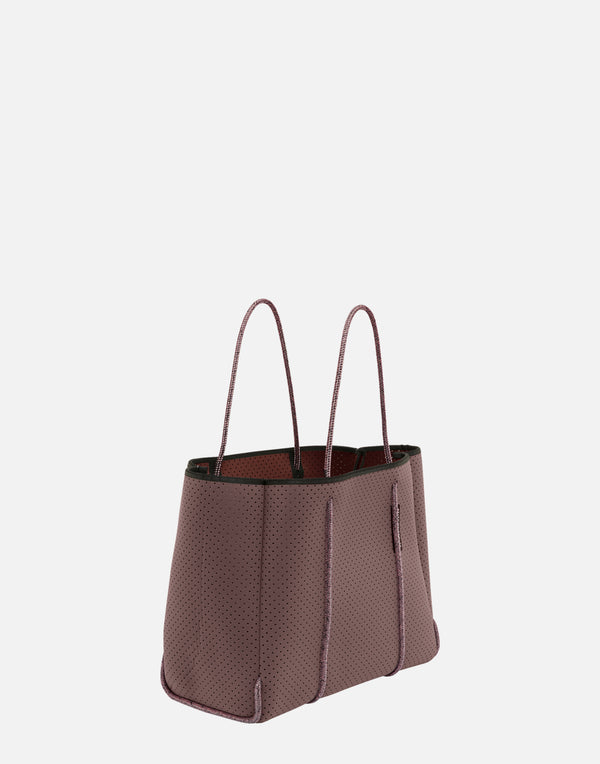 Peppercorn & Espresso Dual Tone Flying Solo Tote