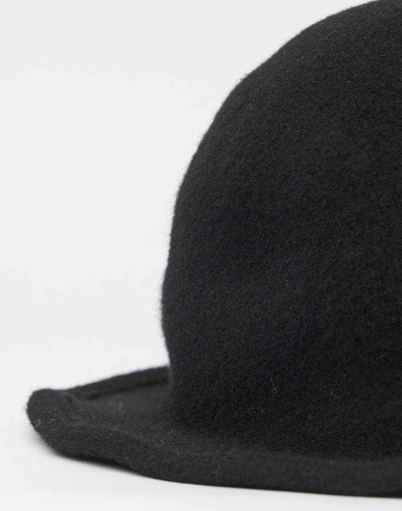 Black Lazy Small + Felt Hat