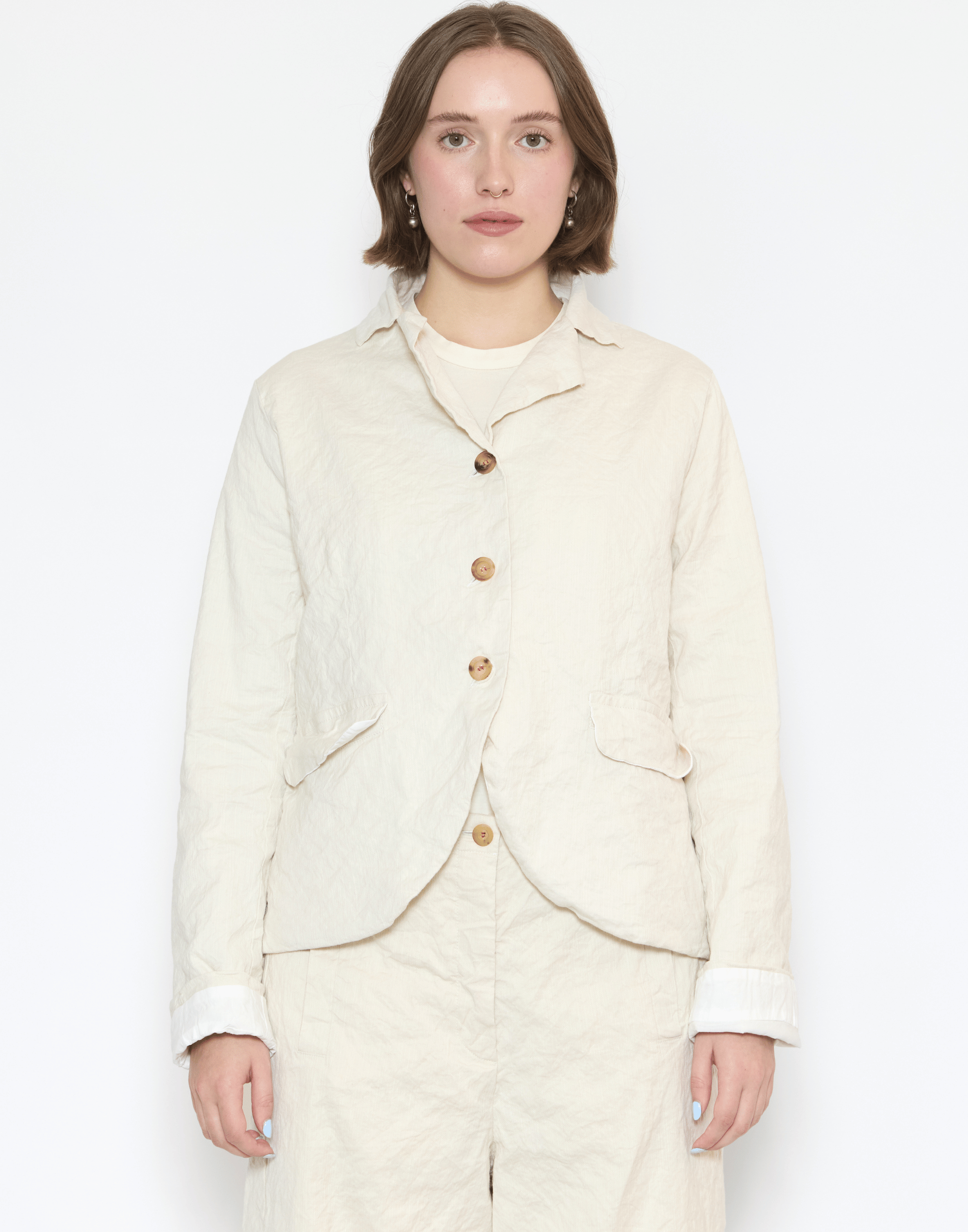 Natural Cotton Blend Jacqueline Jacket