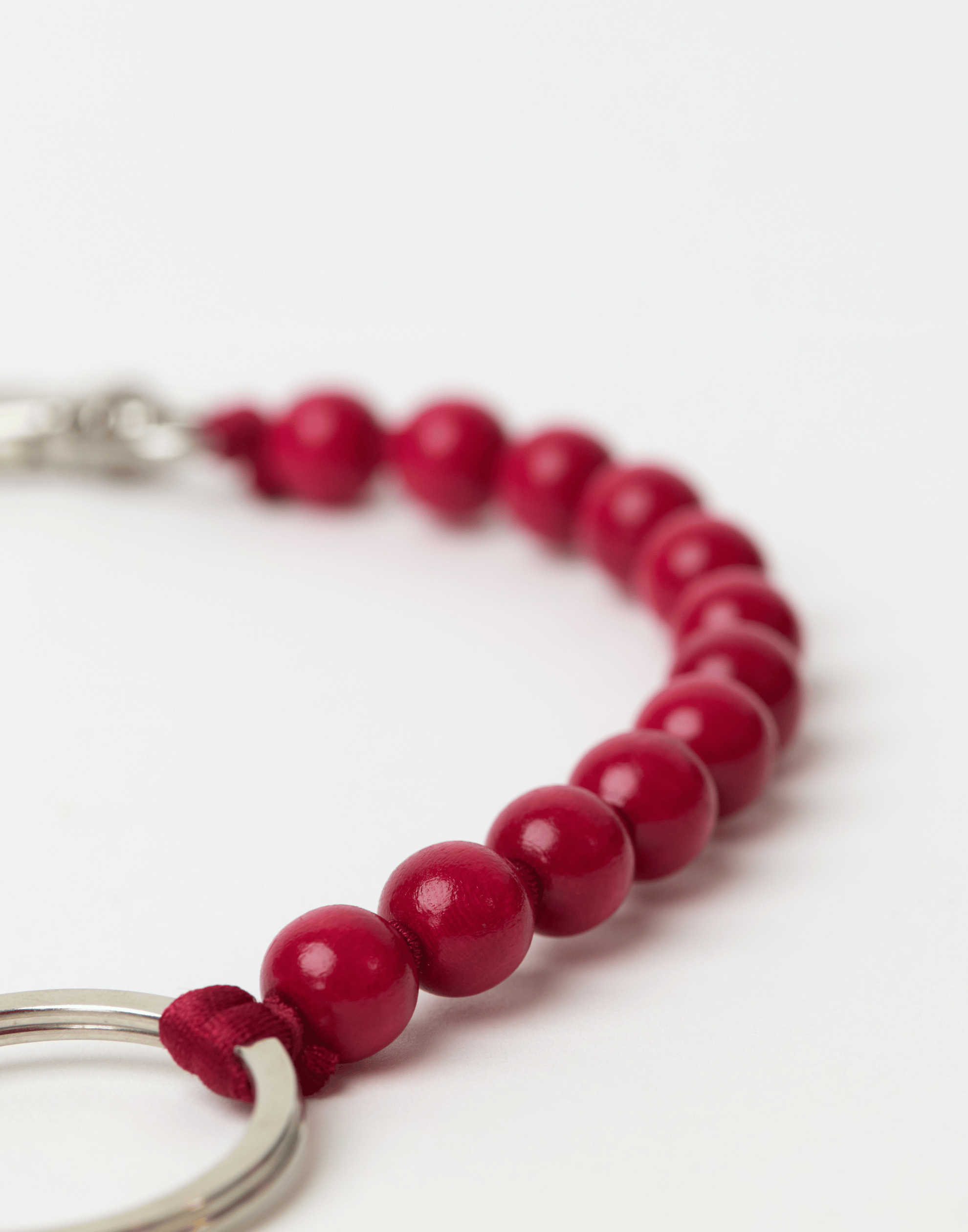 Bordeaux Perlen Short Key Chain