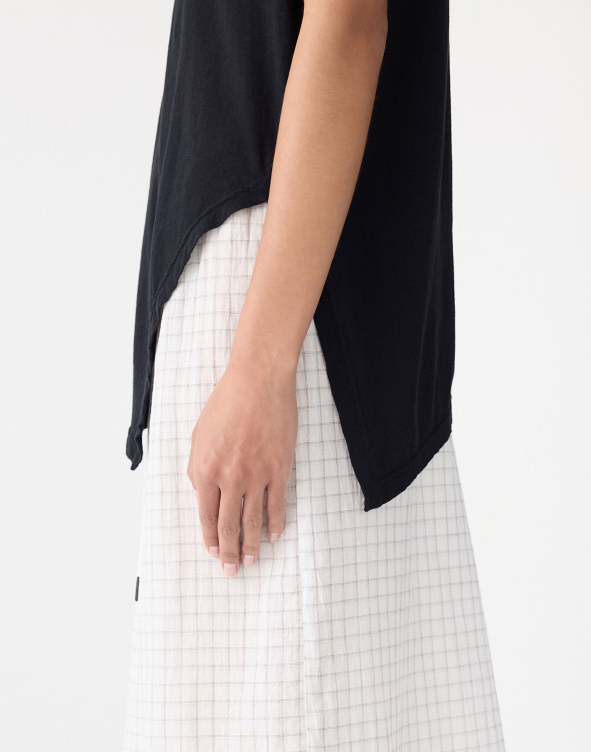 Asymmetric Crew Neck Tank*