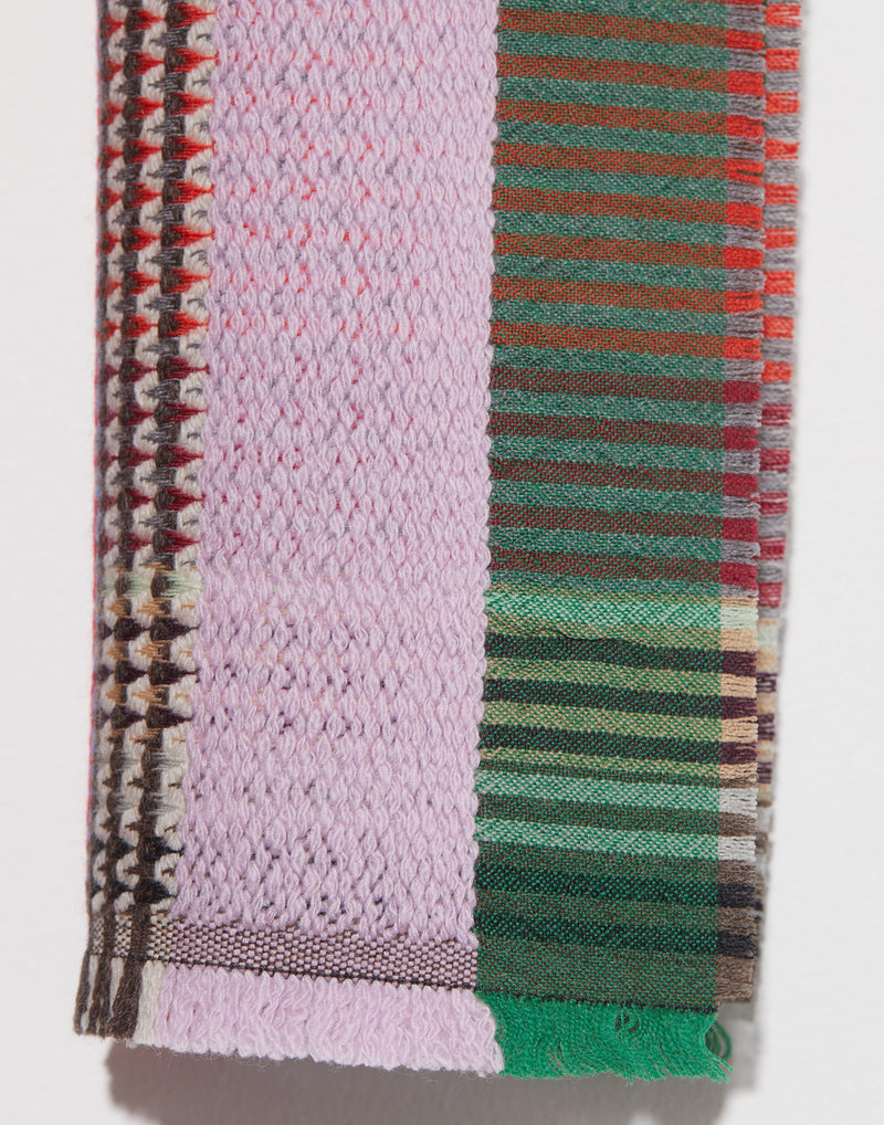 Pink Wool & Cashmere Euclid Scarf
