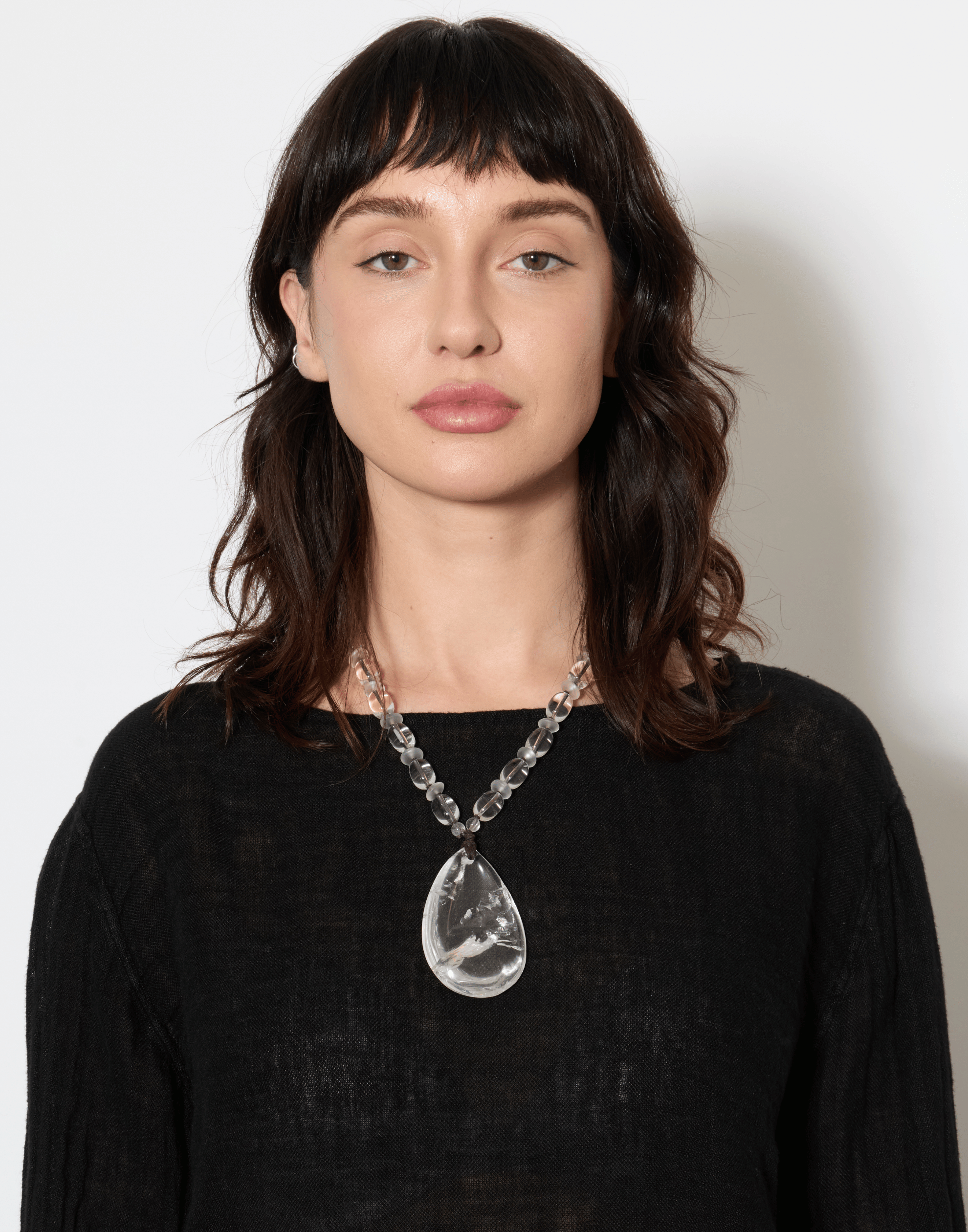 Rock Crystal Pendant Necklace