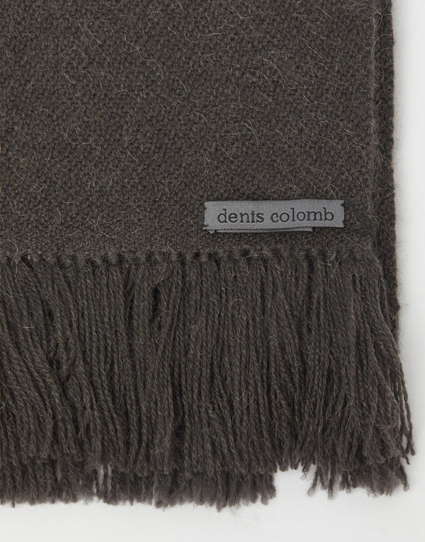 Charcoal Camel Hair Gobi Scarf