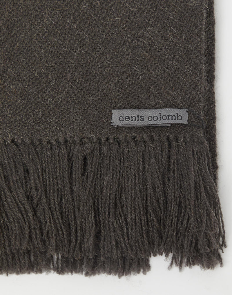 Charcoal Camel Hair Gobi Scarf