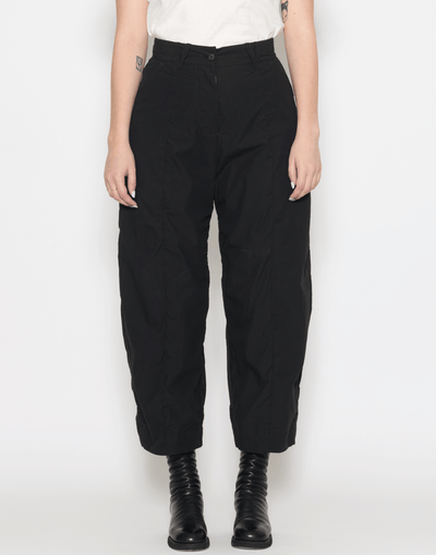 Black Cotton Sandra Pants