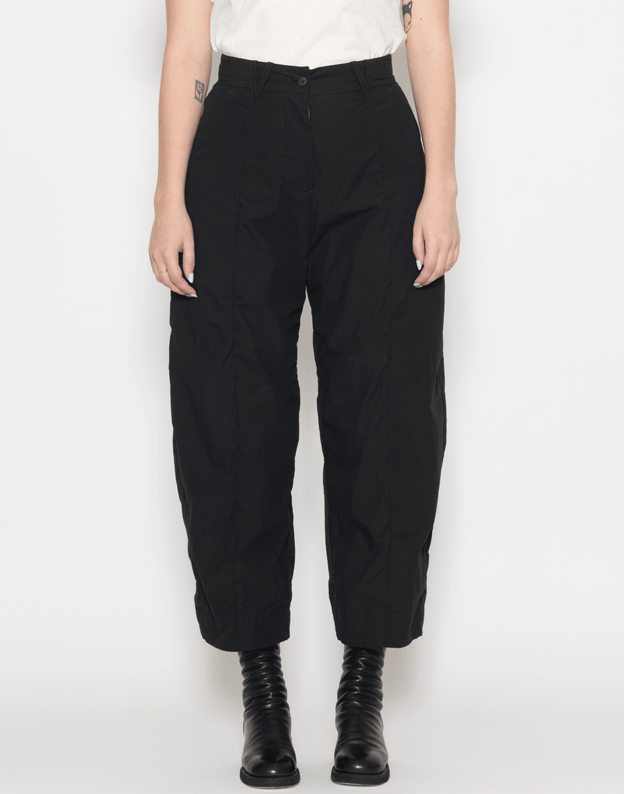 Black Cotton Sandra Pants