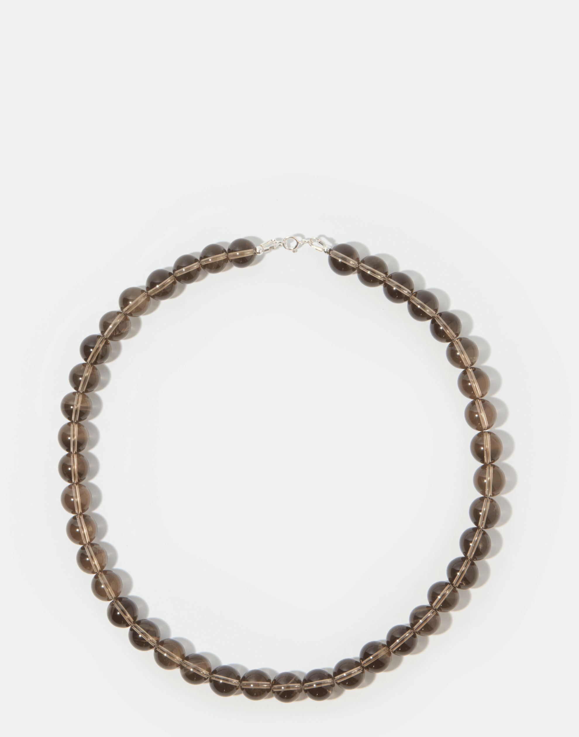 Smokey Quartz & Silver Genevieve Necklace