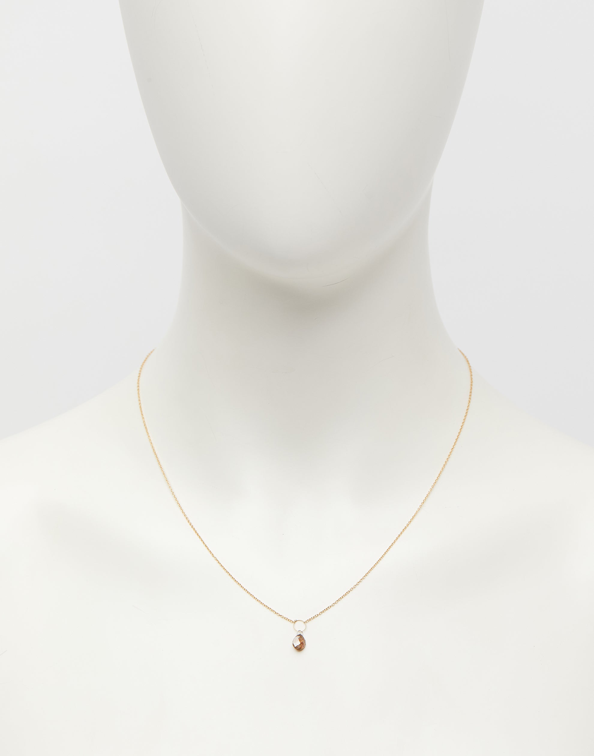 Brown Diamond & Gold Necklace