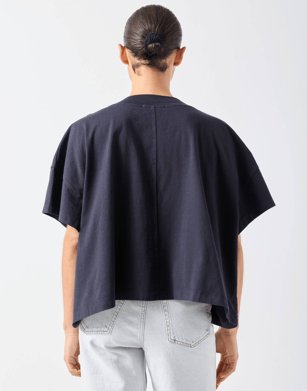 Black Cotton Gixy Logo T-Shirt