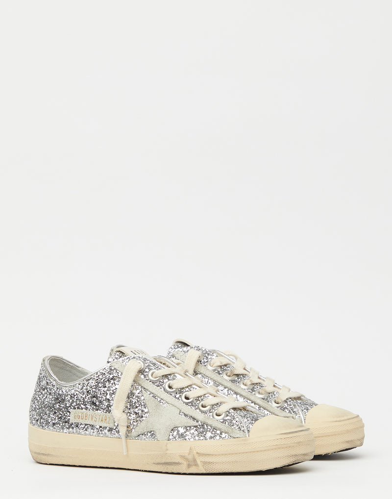 Silver Glitter LTD V Star Sneakers