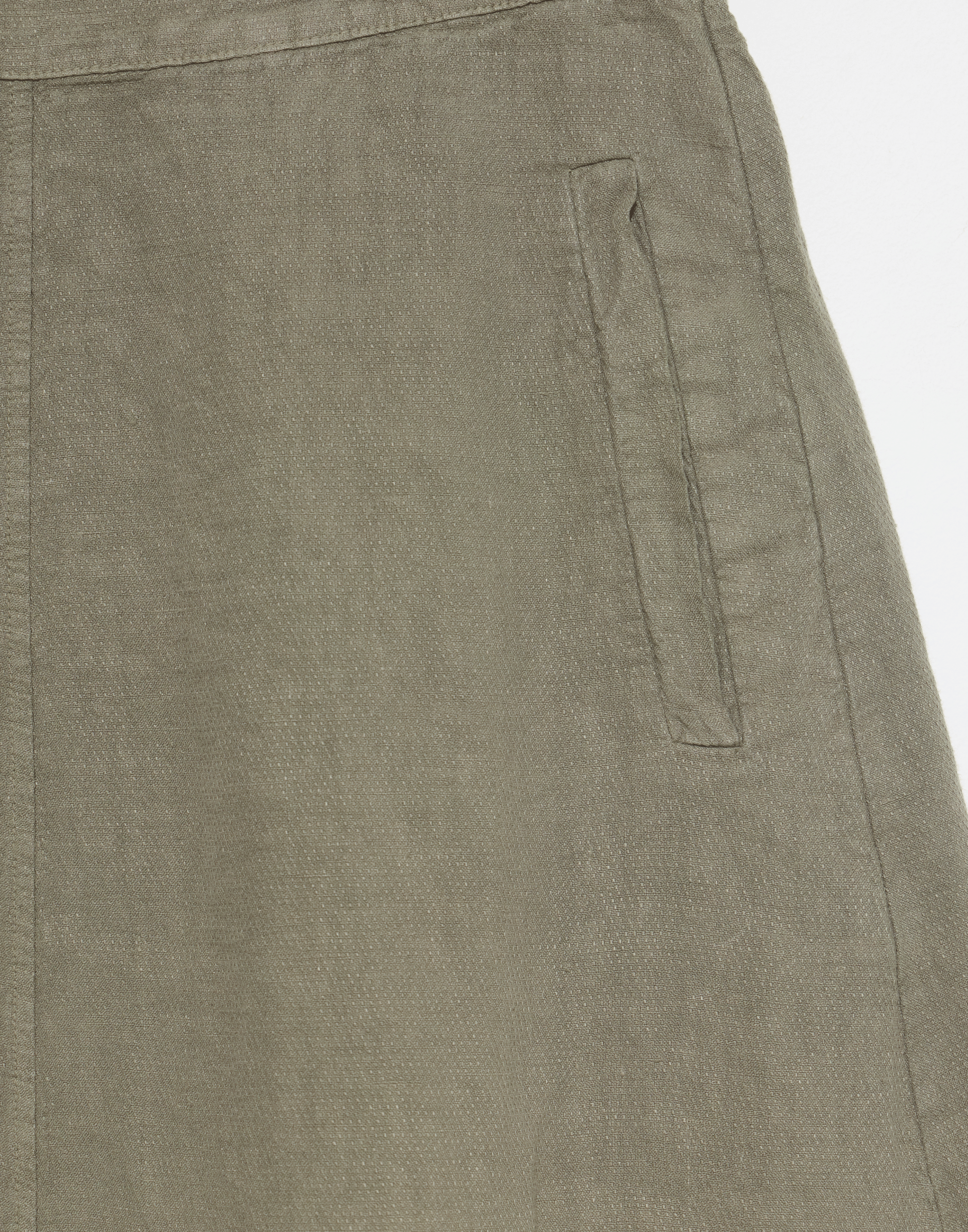 Khaki Linen Jade Skirt