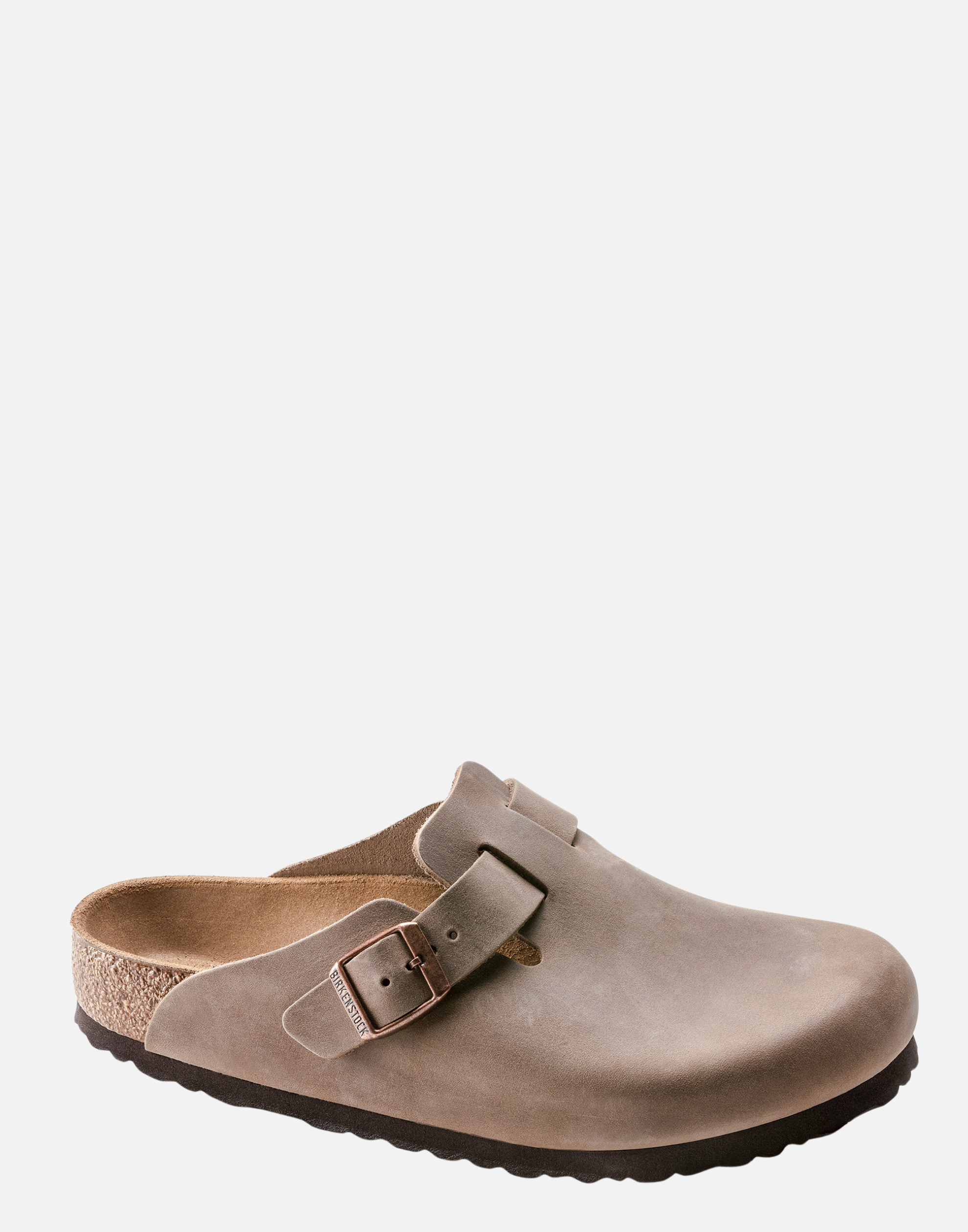 Regular Tobacco Oiled Leather Boston Slides