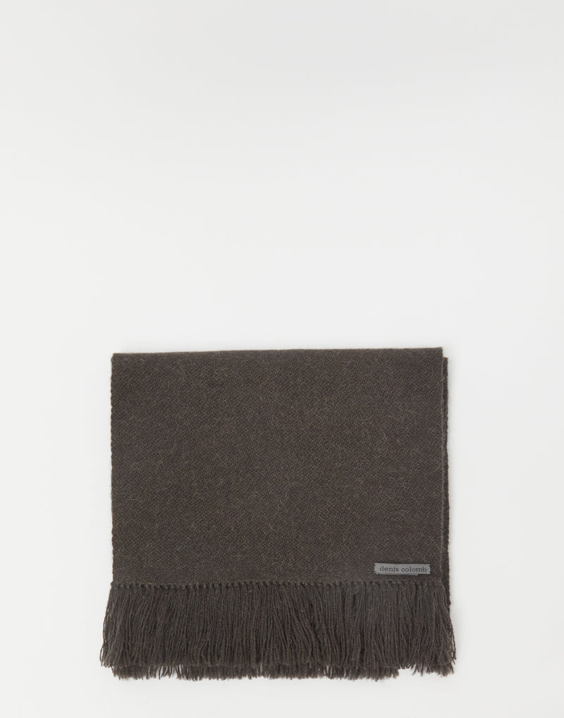 Charcoal Camel Hair Gobi Scarf