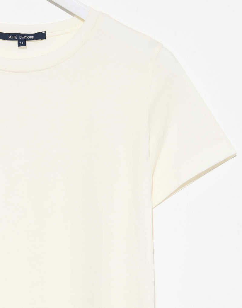 Ivory Cotton Turin T-Shirt