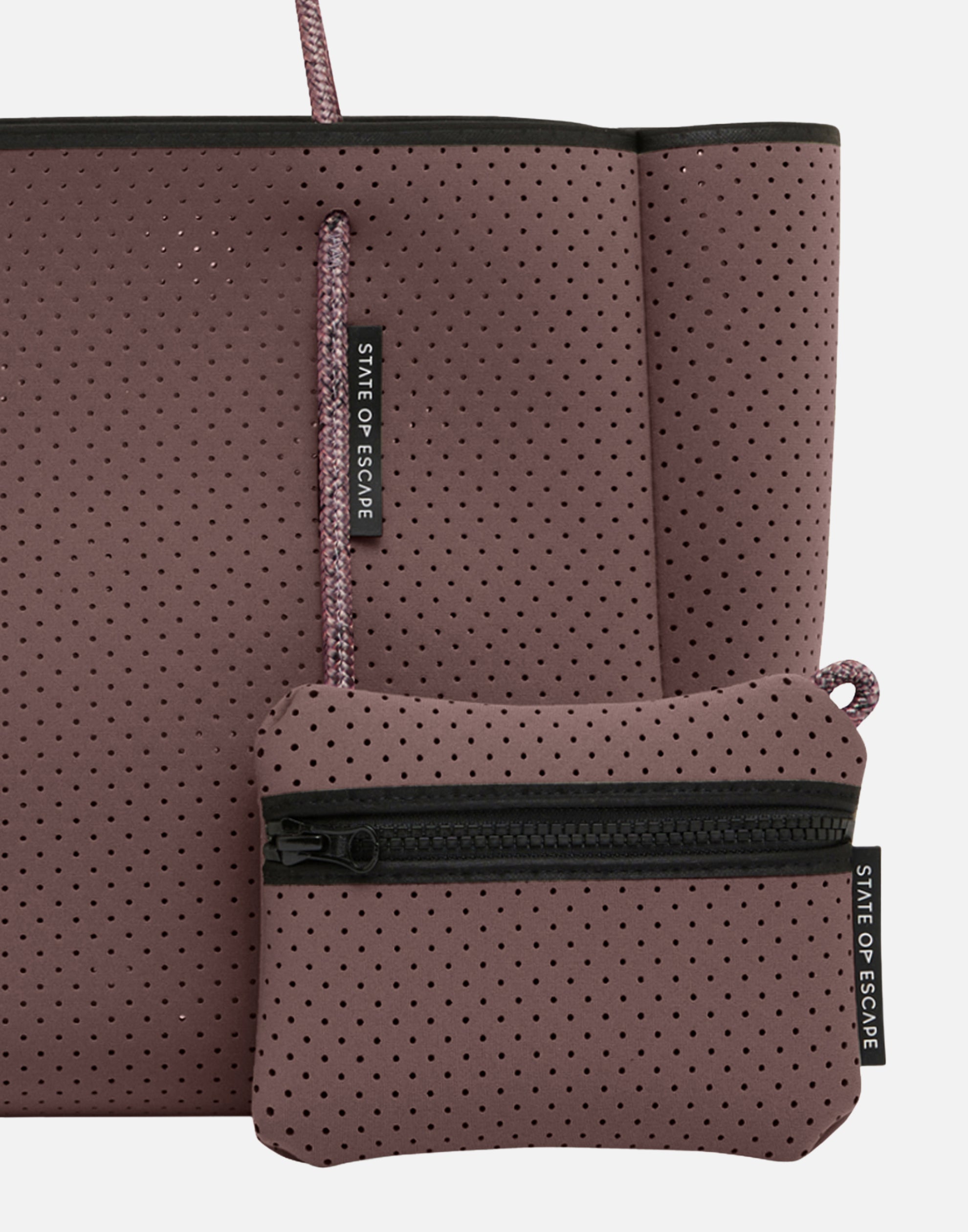 Peppercorn & Espresso Dual Tone Flying Solo Tote