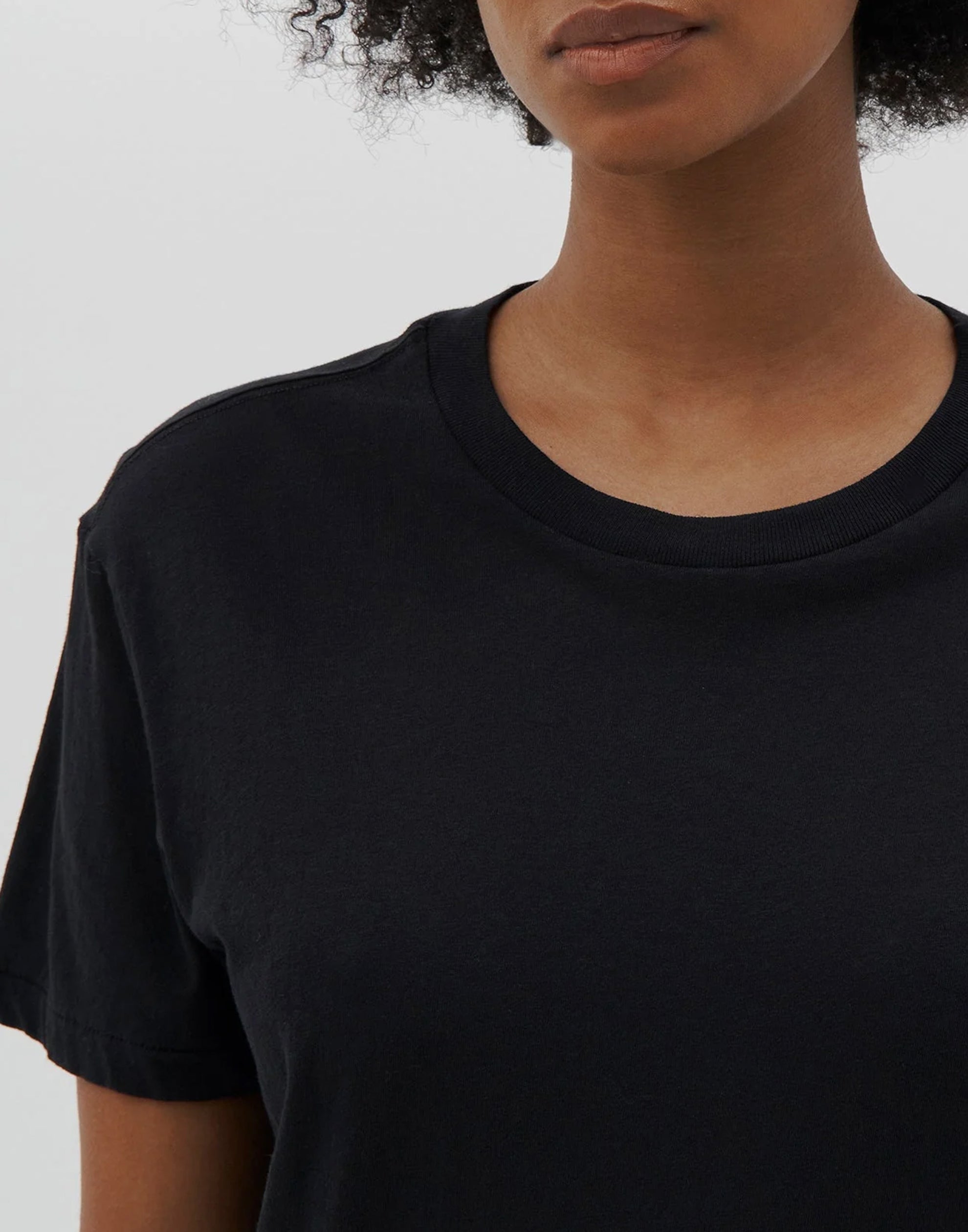 Black Cotton Regular Classic T-Shirt