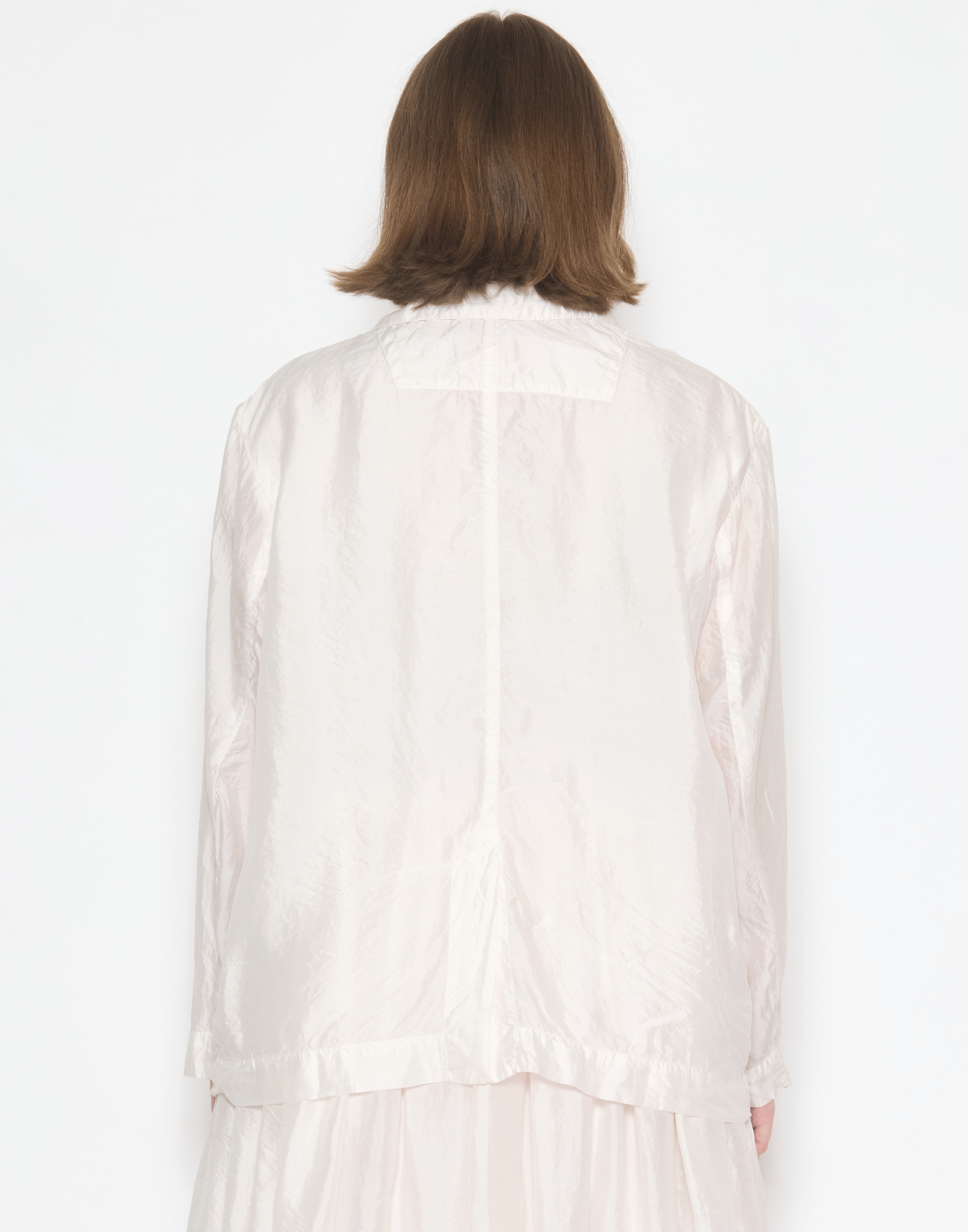 Blush Pink Silk Shylk Oversized Jacket