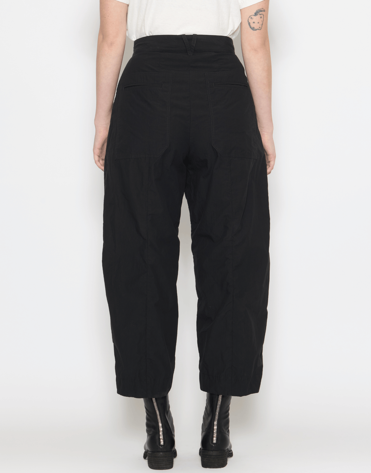 Black Cotton Sandra Pants