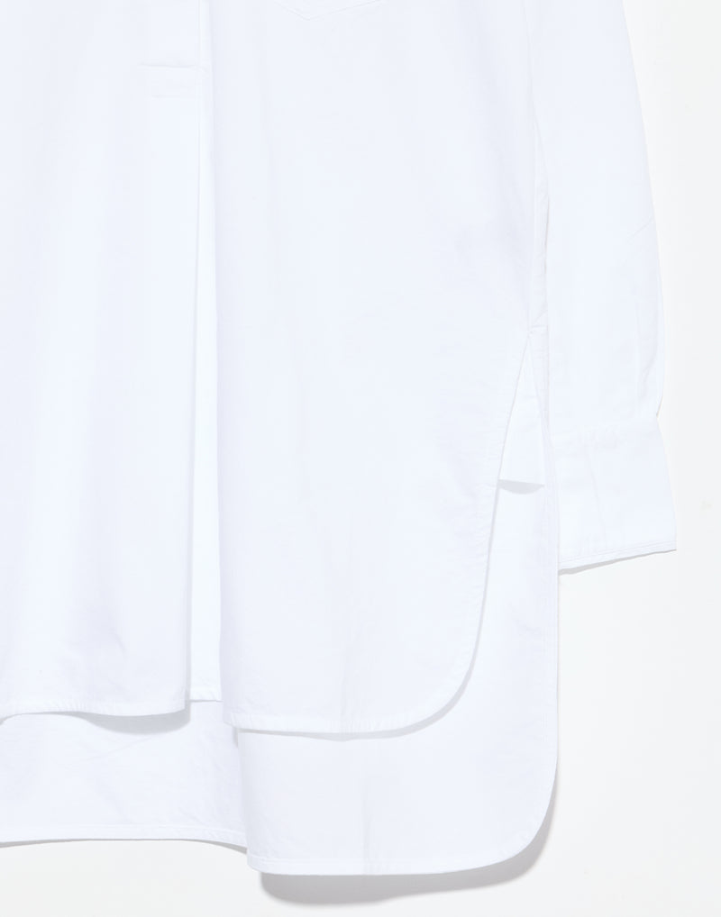 White Cotton Taro Oxford Shirt