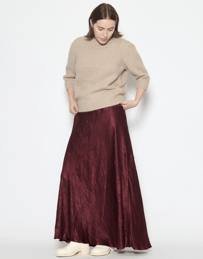 Merlot Rayon New Luster Skirt