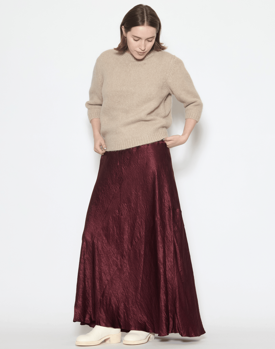 Merlot Rayon New Luster Skirt